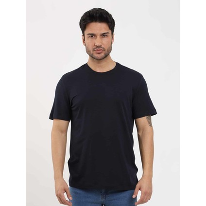 Lacivert Erkek Slim Fit Düz O Yaka Tshirt - 105492 modelleri