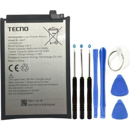 Camon 18P CH7N Pil Batarya Ve Tamir Set BL-49JT 5000 Mah