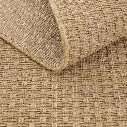 Atina 9104 Bej Halı Balkon Oturma Odası Halısı Hasır Halı Kilim Antre Hol Halısı Kesme Halı Yolluk