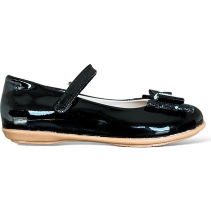 Fiyonklu Kız Çocuk Babet Ayakkabı Siyah