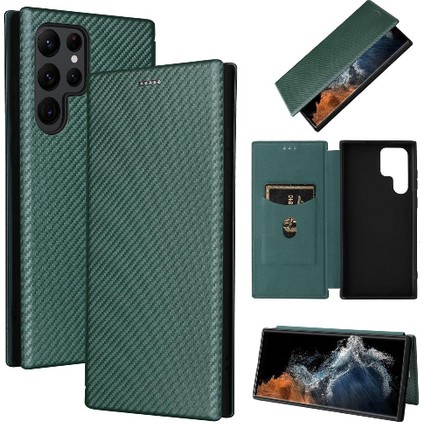 Samsung Galaxy S22 Ultra Deri Folio Flip Case Kart Ekleme Için Kılıf (Yurt Dışından) fiyatları
