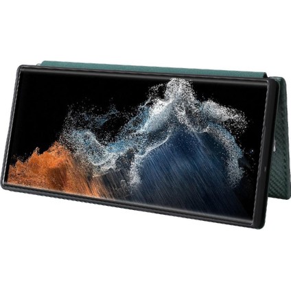 Samsung Galaxy S22 Ultra Deri Folio Flip Case Kart Ekleme Için Kılıf (Yurt Dışından) modelleri