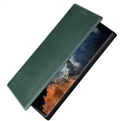 Samsung Galaxy S22 Ultra Deri Folio Flip Case Kart Ekleme Için Kılıf (Yurt Dışından) fırsatları