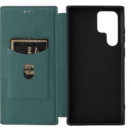 Samsung Galaxy S22 Ultra Deri Folio Flip Case Kart Ekleme Için Kılıf (Yurt Dışından) indirimleri