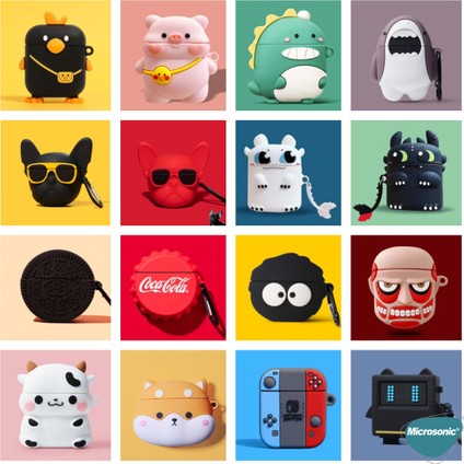 Huawei Freebuds 6i Kılıf Cartoon Figürlü Silikon Crtn-Fgr-Kpkblk indirimleri