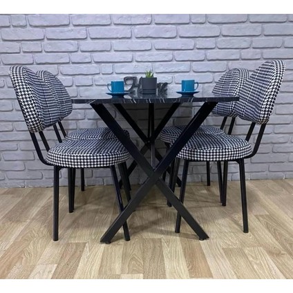 Bambeds Mobilya Masa Takımı Yemek Masası 60X120  4 Sandalye