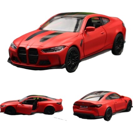 1/36 Bmw M4 Csl G82 Sedan Oyuncak Araba Minyatür Model Rmz Şehir Serbest Tekerlek (Yurt Dışından)