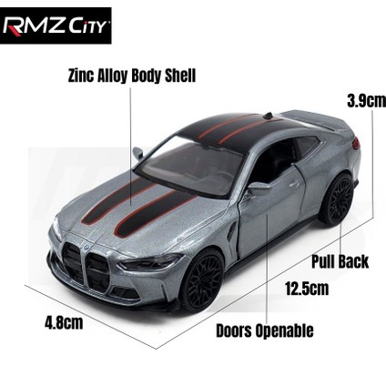 1/36 Bmw M4 Csl G82 Sedan Oyuncak Araba Minyatür Model Rmz Şehir Serbest Tekerlek (Yurt Dışından) fırsatları