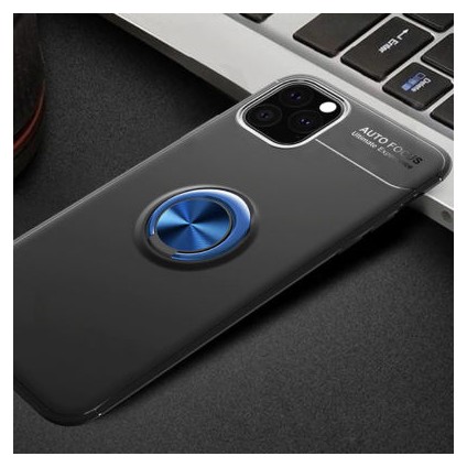 iPhone 11 Pro Ultra Koruma Sağlayan Stand Özellikli RingGuard Yüzüklü Silikon Kılıf