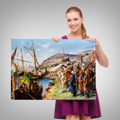 Renkli Gerçeküstü Dekoratif Duvar TABLOSU-6615 fırsatları