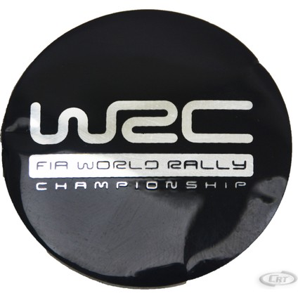 Jant Göbek Arma WRC Black Sticker 4'lü Set