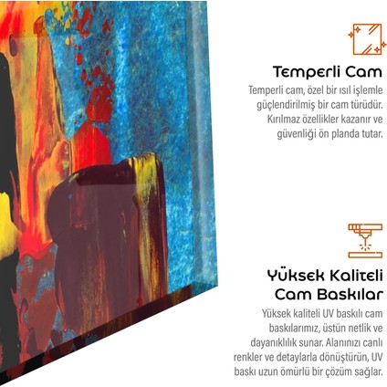 Sofistike Cam Baskı - Zamansız Sultanahmet Camii Cam Duvar Sanatı, 30X30