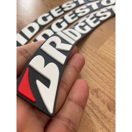 Motosiklet ve Otomobil Lastik Yazısı Sticker Arma 8 Adet 2.5 cm (Made In Usa) Bombtire®