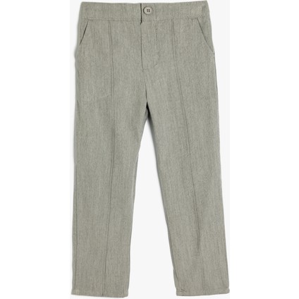 Chino Pantolon Cep Detaylı Dar Kesim