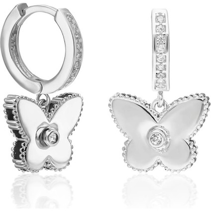 Tek Taş Kelebek Küpeleri fiyatları