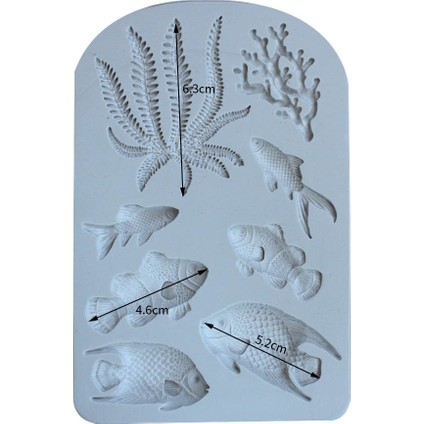 Stili Temizle Balık Deniz Yosunu Deniz Mercanı Dantel Şekilli Silikon Kalıp Fondan Çikolata Epoksi Şekerleme Kalıp Pastacılık Cupcake Dekorasyon Mutfak (Yurt Dışından) fırsatları