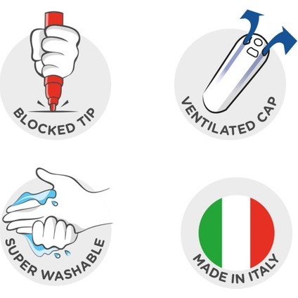 Bicolor Süper Yıkanabilir Çift Uçlu Keçeli Boya Kalemi 6’lı 12 Renk fırsatları