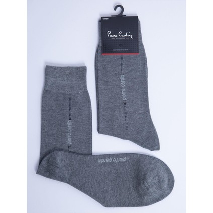 Bambu 6'lı Erkek Uzun Soket Çorap 824-PC Gri