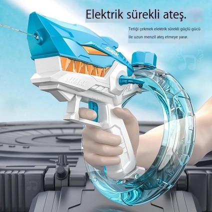 Shark Elektrikli Su Tabancası Çocuk Oyuncağı (Yurt Dışından) fırsatları