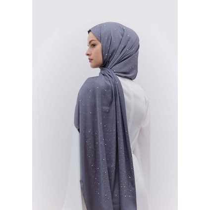 Strass Taşlı Ipeksi Şal Füme fırsatları