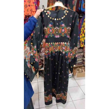 Yöresel Otantik Elbise Siyah
