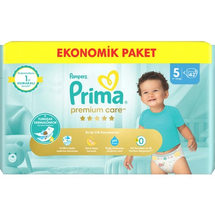 Bebek Bezi Premium Care 5 Numara 42 Adet Ekonomik Paket fiyatları