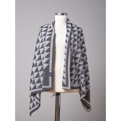 Üçgen Desenli Triko Örme Şal fiyatları
