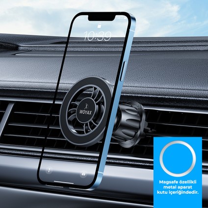 By Deji Güçlü Mıknatıslı Kancalı Araç Içi Telefon Tutucu - Magsafe iPhone Uyumlu Havalandırma Için indirimleri