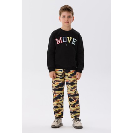 Erkek Çocuk Siyah Sweatshirt