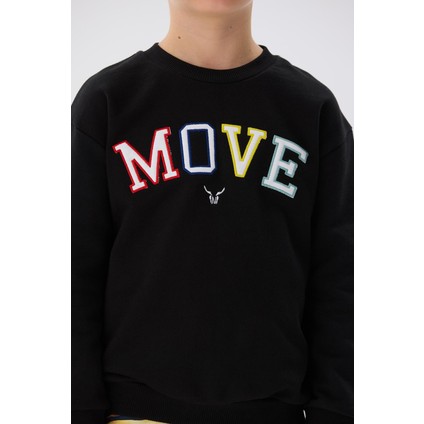 Erkek Çocuk Siyah Sweatshirt modelleri