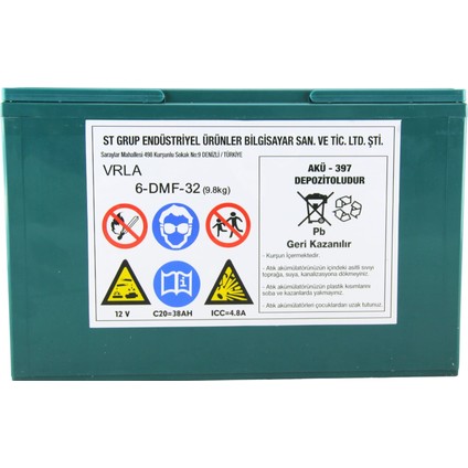 Jel Akü 12 V - 32 Ah 9.8kg - 4'lü Set