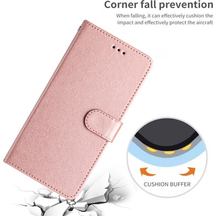Anti-Düşen Telefon Kılıfı Için Xiaomi Poco M6 Pro 4g Cüzdan Kılıf Deri Folyo Telefon Kapağı Manyetik Toka-Gül Altın (Yurt Dışından) fiyatları