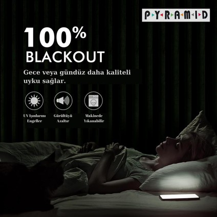 Keten Rustik Blackout Perde - Keten Blackout Rustik Kuşgözü Termal Katmanlı Perde