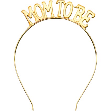 Mom To Be Metal Taç ve Kuşak & Baby Shower Set & Beyaz Altın Kuşak Altın Taç fiyatları