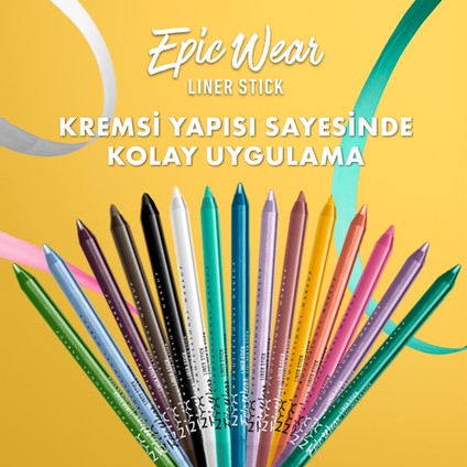 Epic Wear Liner Sticks Göz Kalemi - Pitch Black - Siyah fırsatları