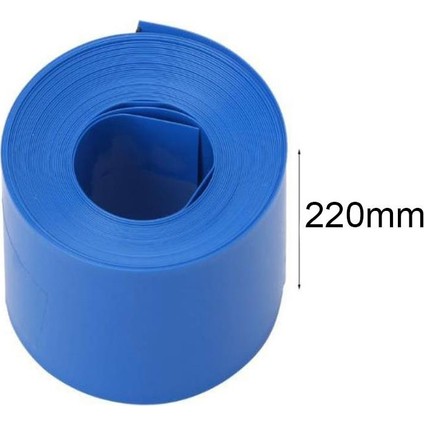 220X0.15 18650 Batarya Pvc Shrink Kaplama MAKARON(100CM)