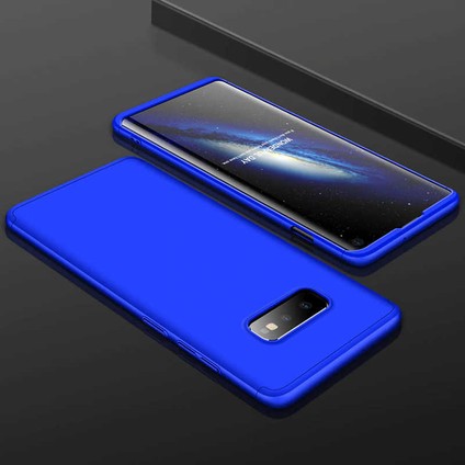 - Samsung Galaxy S10E - Kılıf Parmak izi Yapmayan 3 Parça Ays Kapak - Siyah-Mavi - T8014 fiyatları
