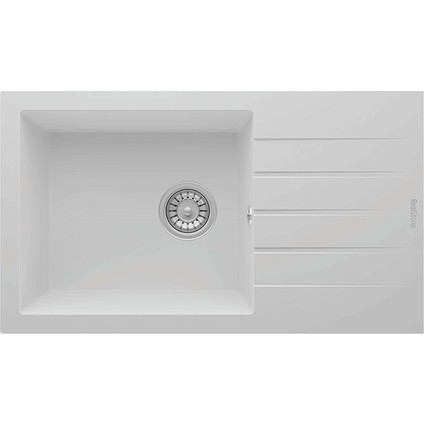 Assos 76 Xl Beyaz Tek Gözlü Granit Eviye (REALSTONE.P-010-B)