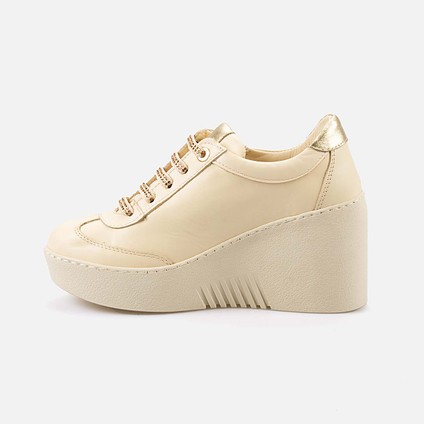 Deri Kadın Dolgu Topuk Günlük Ayakkabı 23039-06 fiyatları