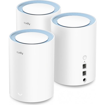 M1200 3-Pack AC1200MBPS 2.4ghz/5ghz Ap/re/wısp Mu-Mımo Kablosuz 3'lü Mesh Wi-Fi Sistemi