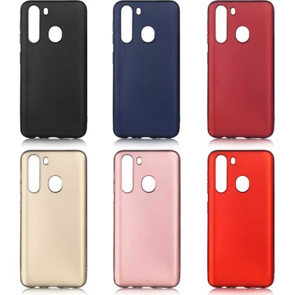 - Samsung Galaxy A21 - Kılıf Mat Soft Premier Silikon Kapak - Lacivert - T12772 modelleri