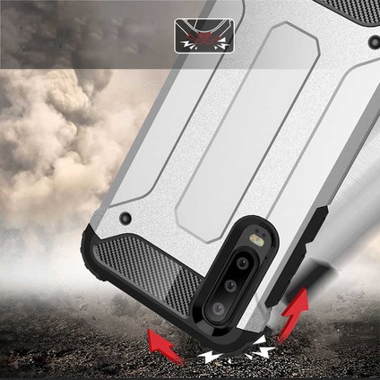 - Huawei P30 Lite - Kılıf Çift Katman Zırh Tank Crash Military Kapak - Rose Gold - T7847 indirimleri