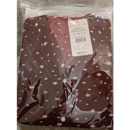 Kadın Büyük Beden Gömlek Yaka Süet Uzun Kol Pijama Takımı 5265- 1 Adet modelleri