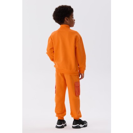 Bg Store Erkek Çocuk Oranj Sweatshirt fırsatları