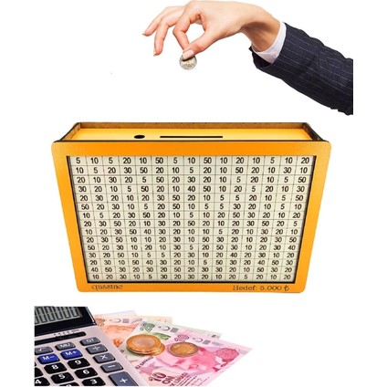 Parabox Hedef Kumbarası Hedefli Para Biriktirme Kutusu 2.000 Turuncu Kumbara fiyatları