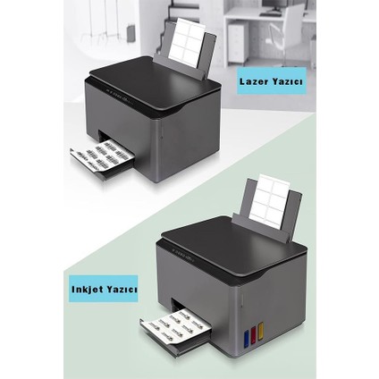 A4 Hazır Etiket 105X148.5 mm 10 Sayfa 1 Paket 4 Lü Kendinden Yapışkanlı Fotokopi Lazer Inkjet Kağıdı Yazıcılar Için Uyumlu fiyatları