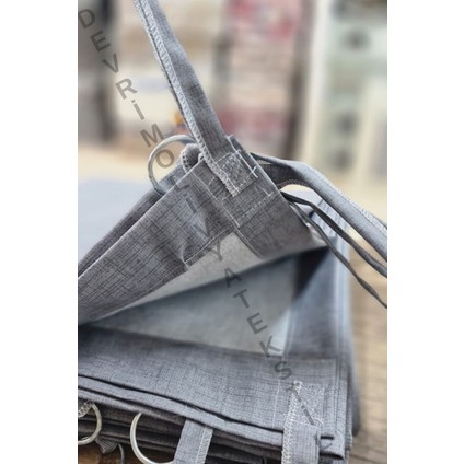 Balkon Perdesi 1,sınıf Gabardin Kumaş Lüks Perde Antrasit fiyatları