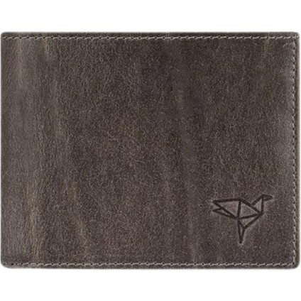 Garbalia Arnold Hakiki Deri Erkek Cüzdan Gri