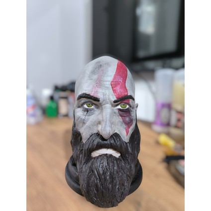 Kratos Figürü Dekoratif Obje & Kulaklık Standı – 3D Baskı El Yapımı