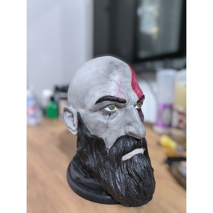 Kratos Figürü Dekoratif Obje & Kulaklık Standı – 3D Baskı El Yapımı